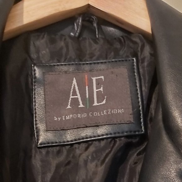 NWT EMPORIO ARMANI Dress Leather Jacket authenticM - Picture 2 of 16